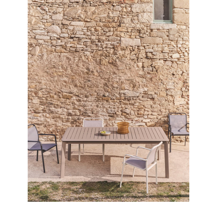 Розсувний вуличний стіл Izola Taupe 185 (235) x 100cm3